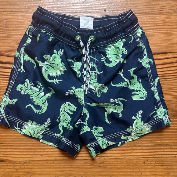 Gymboree navy blue dinosaur boys swim shorts SIZE 18-24M - Picture 1 of 4